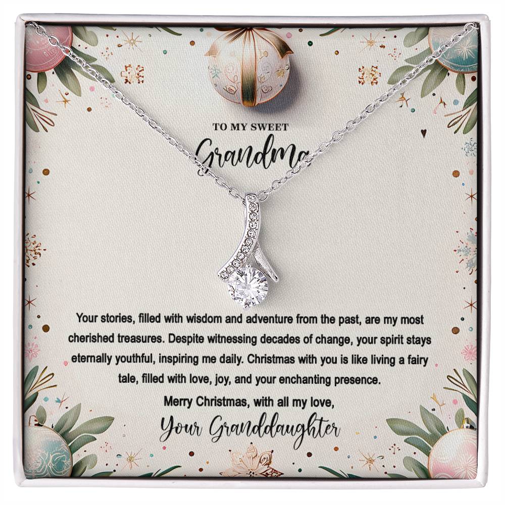 4048(c) Alluring Beauty Necklace, Gift to my Grandma with Beautiful Message Card