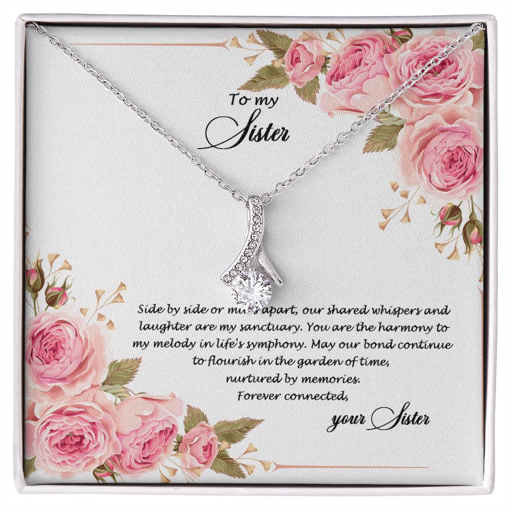 4034c  Alluring Beauty Necklace, Gift to my Sister with Beautiful Message Card