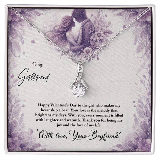 Valentine-st10c Alluring Beauty Necklace, Gift to my Girlfriend with Beautiful Message Card
