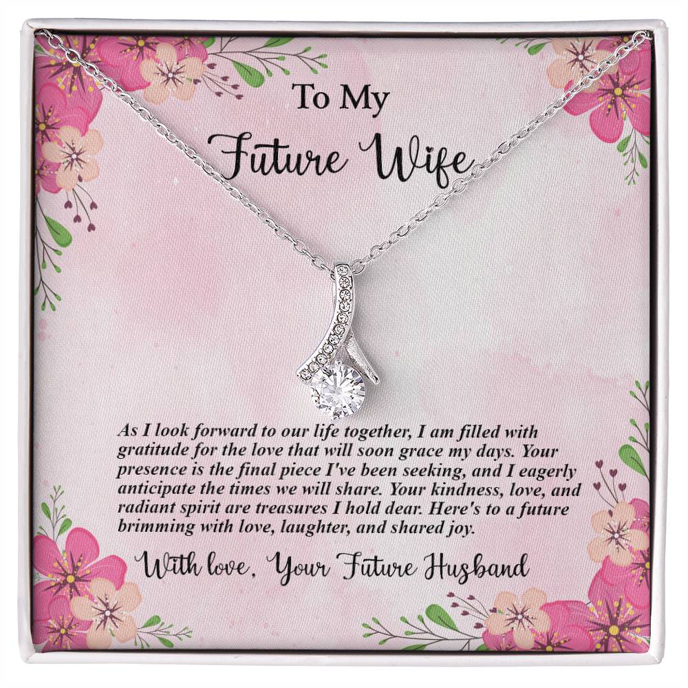 4035b Alluring Beauty Necklace, Gift to my Future Wife with Beautiful Message Card