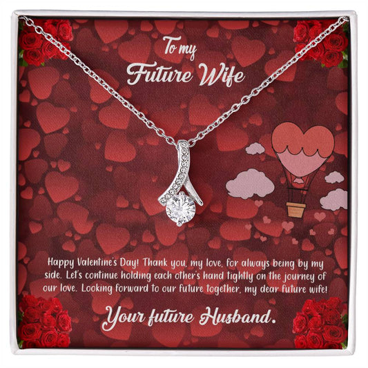 valentine-27d Alluring Beauty Necklace, Gift to my Future Wife with Beautiful Message Card