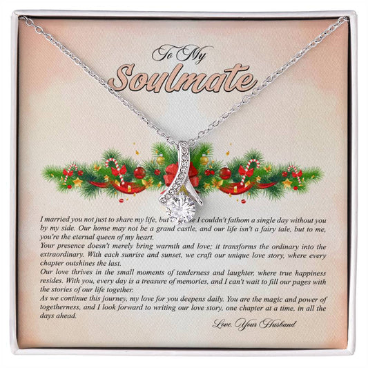 4009b Alluring Beauty Necklace, Gift to my Soulmate with Message Card