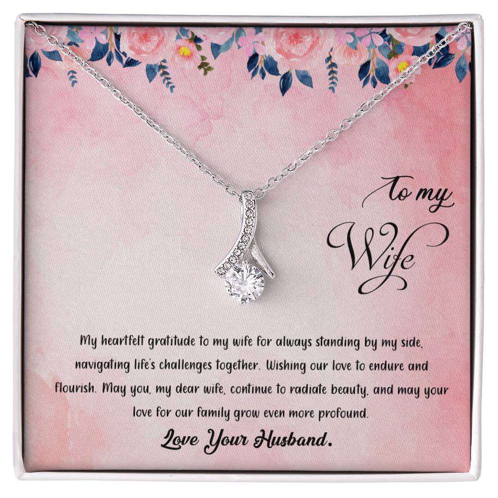 valentine-38a Alluring Beauty Necklace, Gift to my Wife with Beautiful Message Card