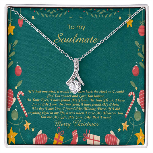 94098a Alluring Beauty Necklace, Gift to my Soulmate with Message Card