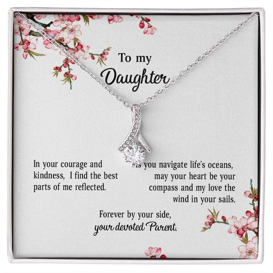 4039a Alluring Beauty Necklace, Gift to My Daughter with Beautiful Message Card