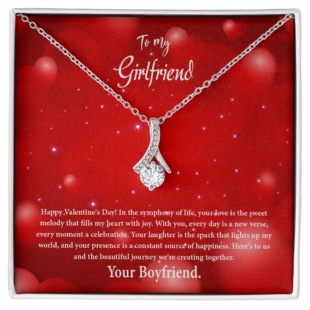 valentine-34c Alluring Beauty Necklace, Gift to my Girlfriend with Beautiful Message Card