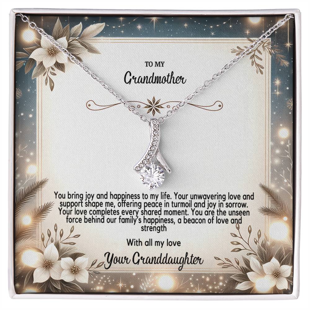 4055(b) Alluring Beauty Necklace, Gift to my Grandma with Beautiful Message Card