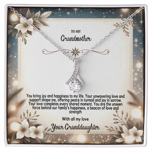 4055(b) Alluring Beauty Necklace, Gift to my Grandma with Beautiful Message Card
