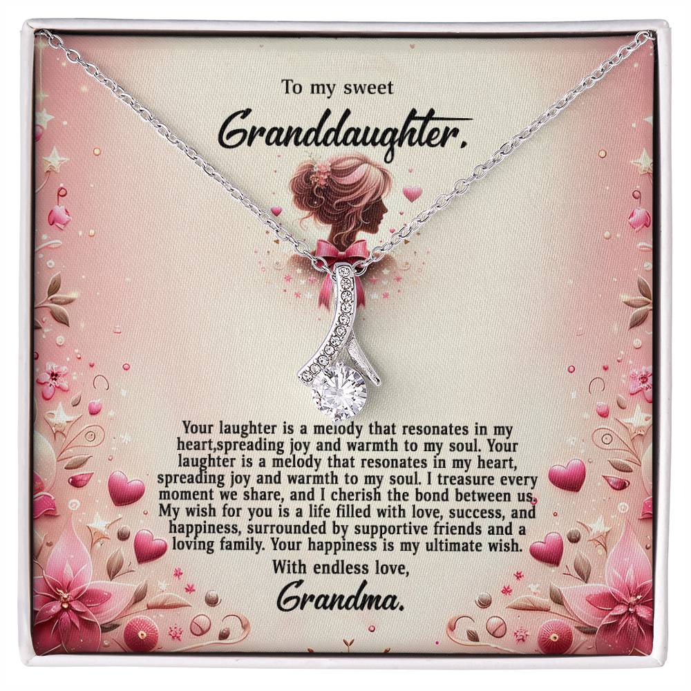 4058(b) Alluring Beauty Necklace, Gift to my Granddaughter with Beautiful Message Card