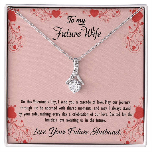 valentine-29d Alluring Beauty Necklace, Gift to my Future Wife with Beautiful Message Card