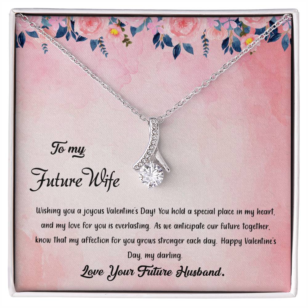 valentine-38d Alluring Beauty Necklace, Gift to my Future Wife with Beautiful Message Card