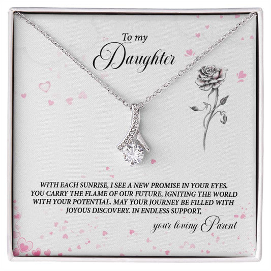 4037a Alluring Beauty Necklace, Gift to My Daughter with Beautiful Message Card