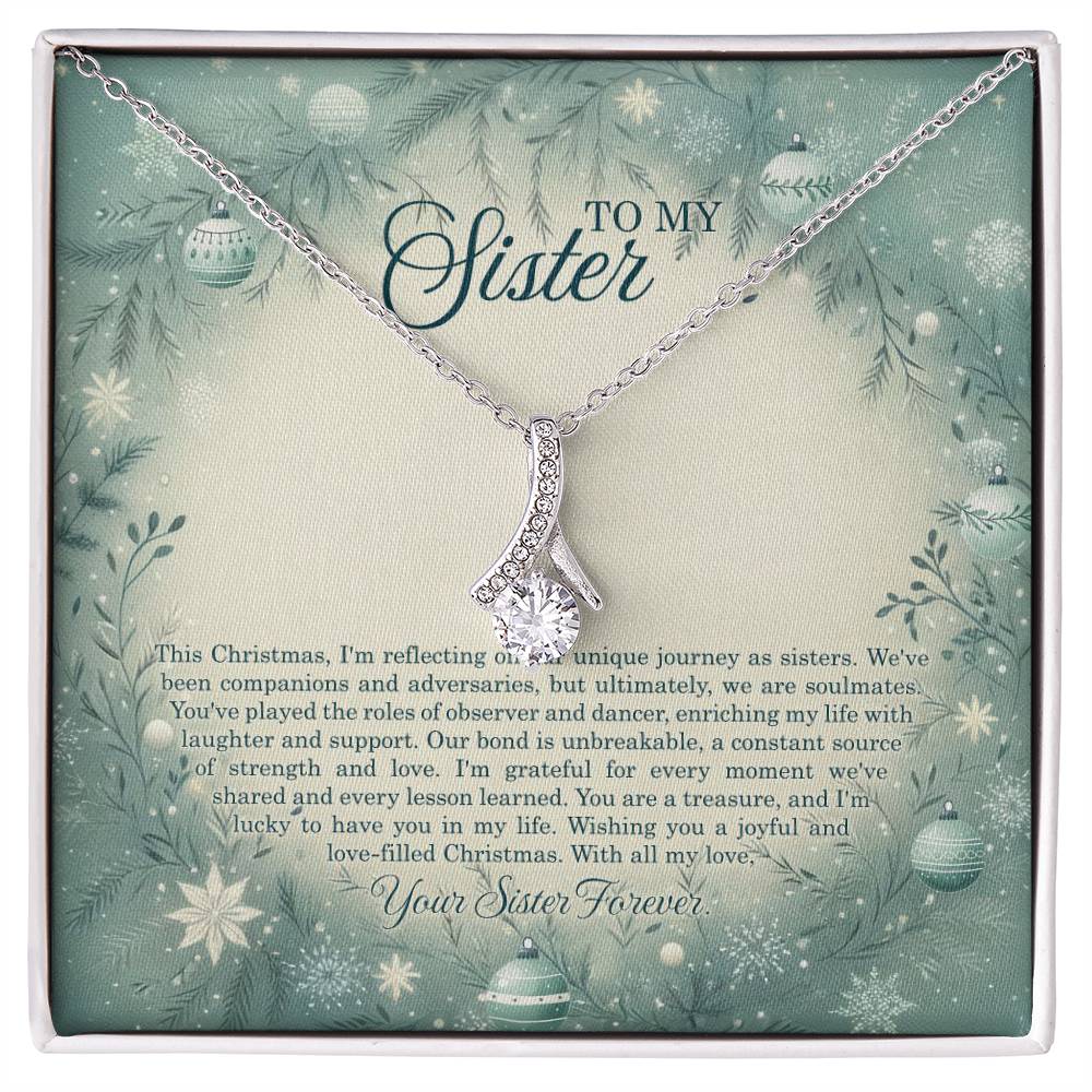 95320c Alluring Beauty Necklace, Gift to my Sister with Beautiful Message Card