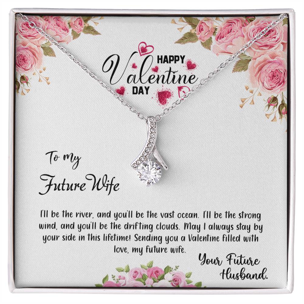 valentine-31d Alluring Beauty Necklace, Gift to my Future Wife with Beautiful Message Card