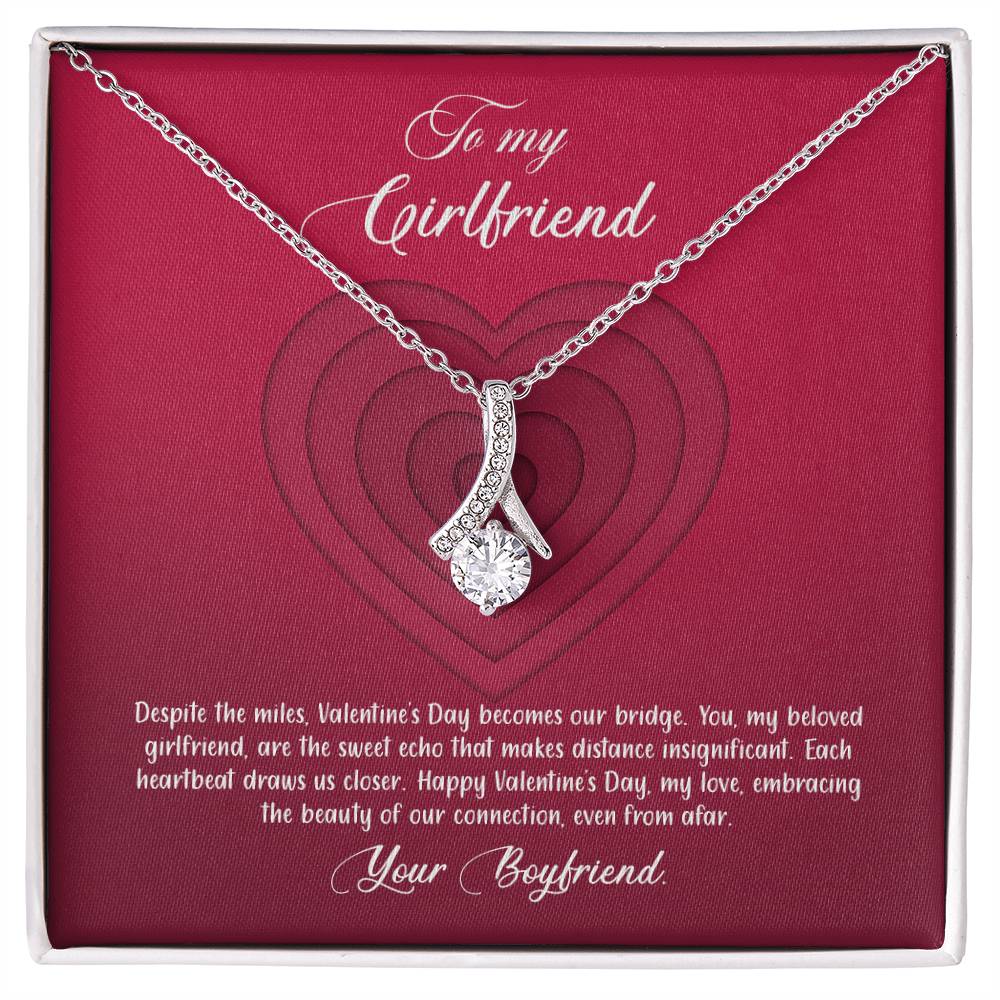 valentine-9c Alluring Beauty Necklace, Gift to my Girlfriend with Beautiful Message Card