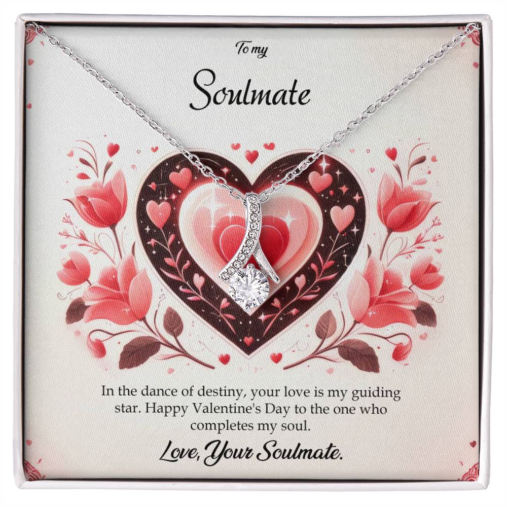 Valentine-st5b Alluring Beauty Necklace, Gift to my Soulmate with Message Card