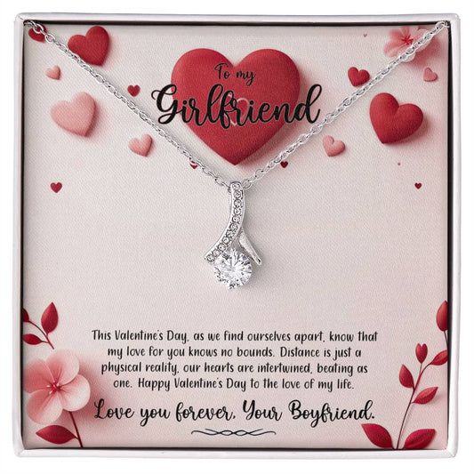 Valentine-st6c Alluring Beauty Necklace, Gift to my Girlfriend with Beautiful Message Card