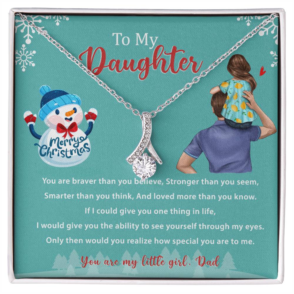 94669c Alluring Beauty Necklace, Gift to My Daughter with Beautiful Message Card