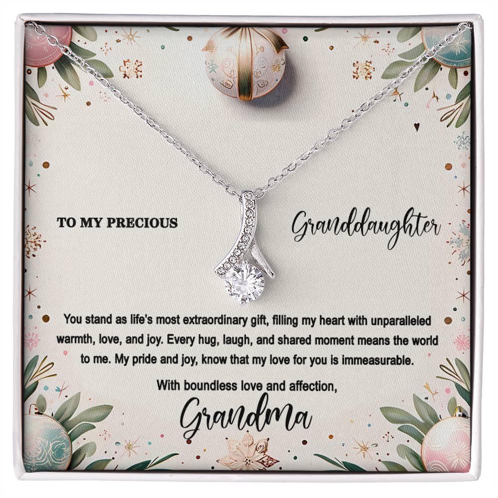 4048(b) Alluring Beauty Necklace, Gift to my Granddaughter with Beautiful Message Card