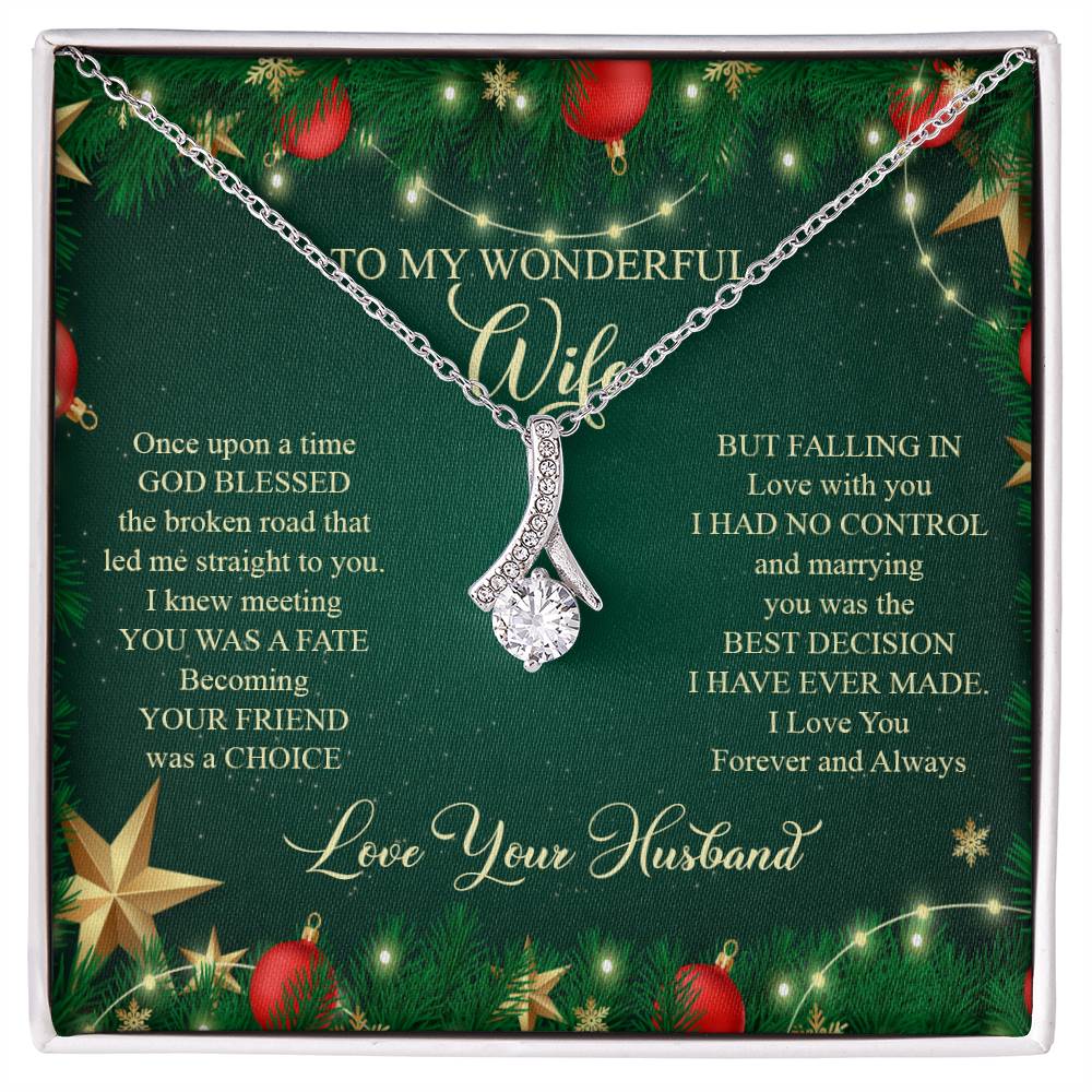 93045a Alluring Beauty Necklace,  Gift to my Wife with very nice Message Card