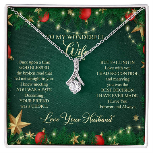 93045a Alluring Beauty Necklace,  Gift to my Wife with very nice Message Card