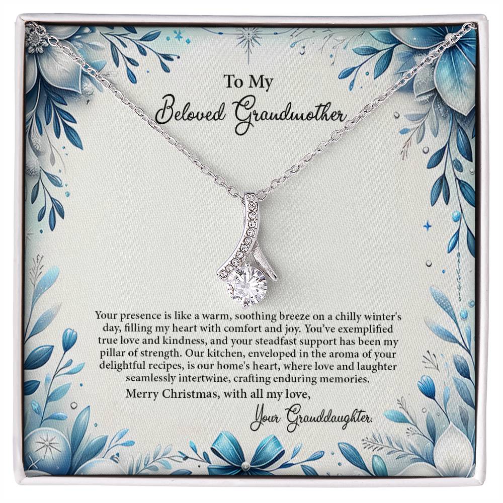 4050c Alluring Beauty Necklace, Gift to my Grandma with Beautiful Message Card