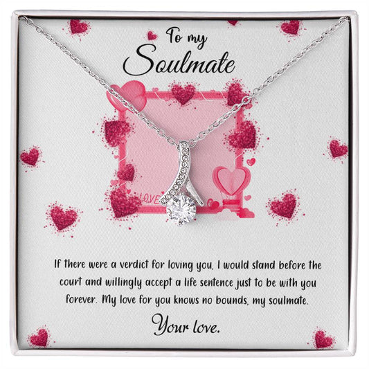 valentine-32c Alluring Beauty Necklace, Gift to my Girlfriend with Beautiful Message Card