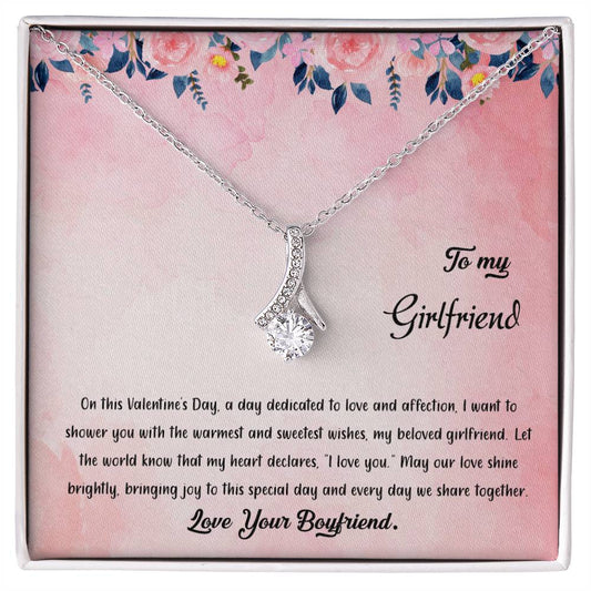 valentine-38c Alluring Beauty Necklace, Gift to my Girlfriend with Beautiful Message Card