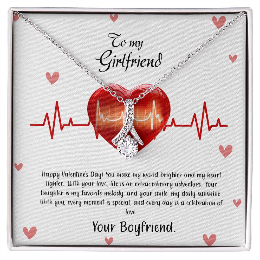 valentine-33c Alluring Beauty Necklace, Gift to my Girlfriend with Beautiful Message Card