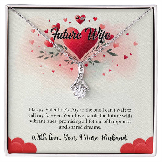 Valentine-st11d Alluring Beauty Necklace, Gift to my Future Wife with Beautiful Message Card