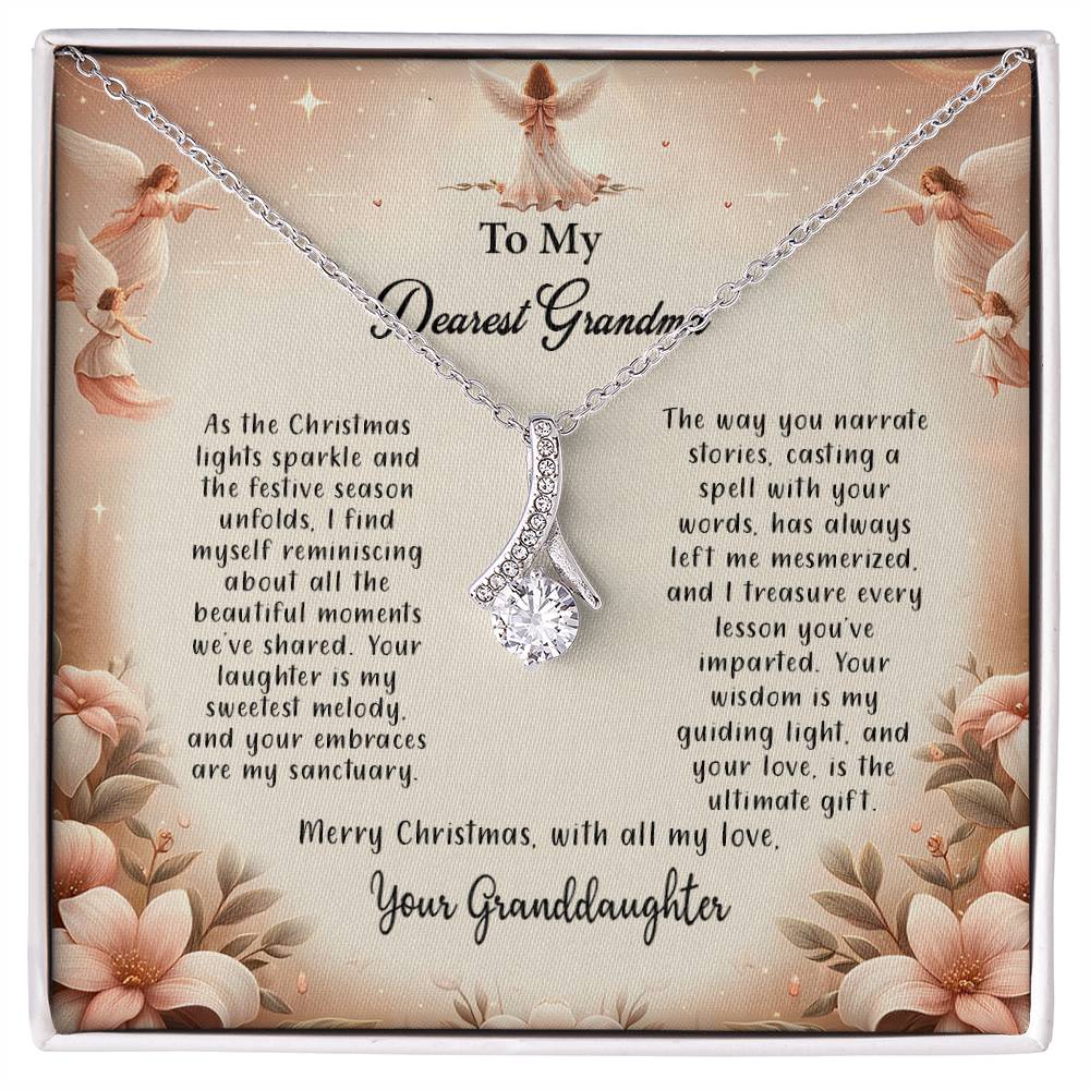 4052c Alluring Beauty Necklace, Gift to my Grandma with Beautiful Message Card