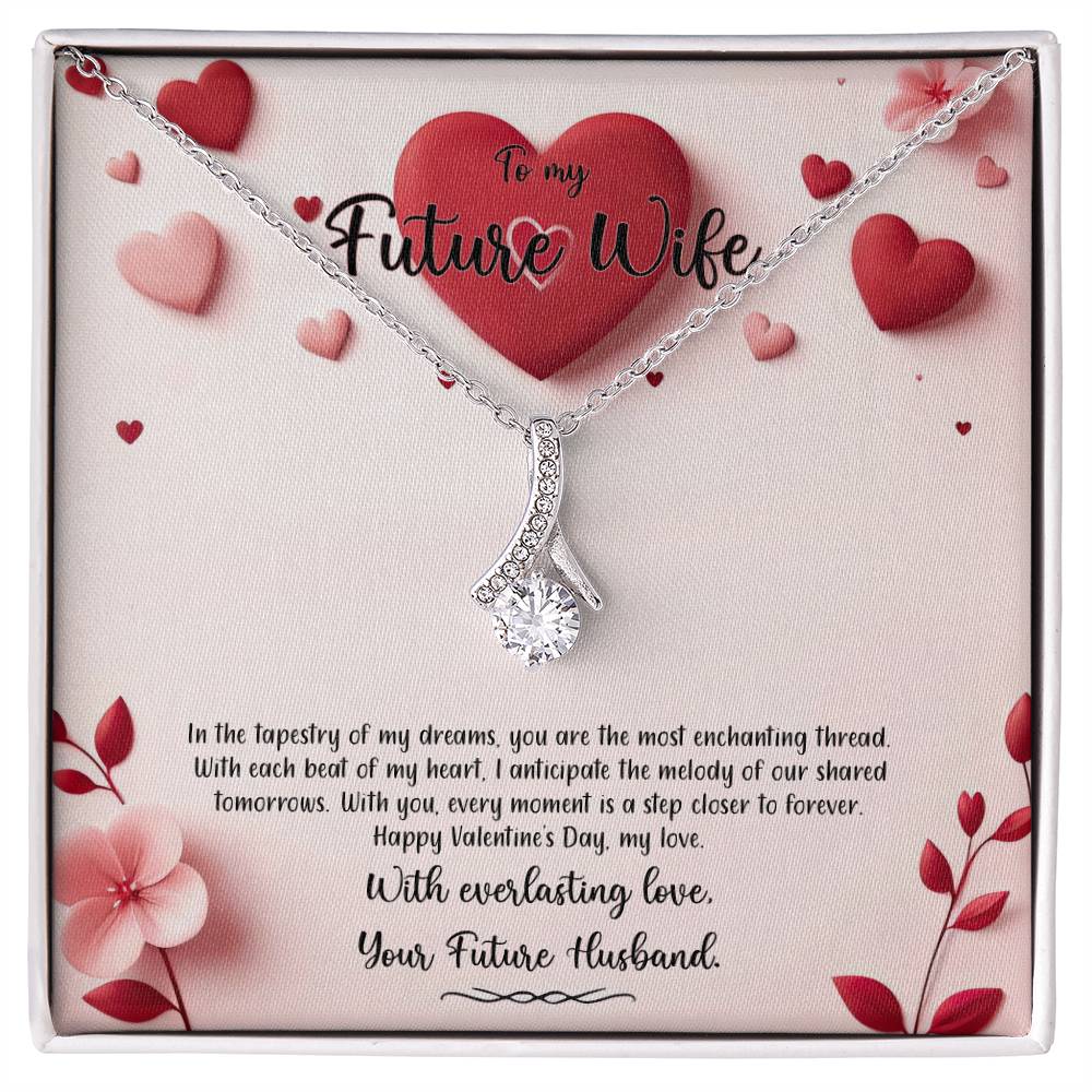 Valentine-st6d Alluring Beauty Necklace, Gift to my Future Wife with Beautiful Message Card