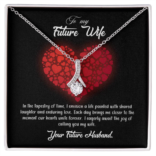 valentine-23d Alluring Beauty Necklace, Gift to my Future Wife with Beautiful Message Card