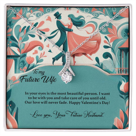 Valentine-st18d Alluring Beauty Necklace, Gift to my Future Wife with Beautiful Message Card