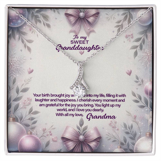 4053a Alluring Beauty Necklace, Gift to my Granddaughter with Beautiful Message Card