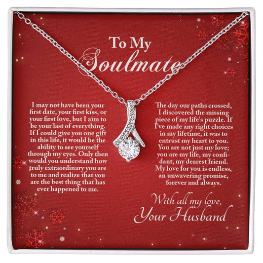 4005b Alluring Beauty Necklace, Gift to my Soulmate with Message Card