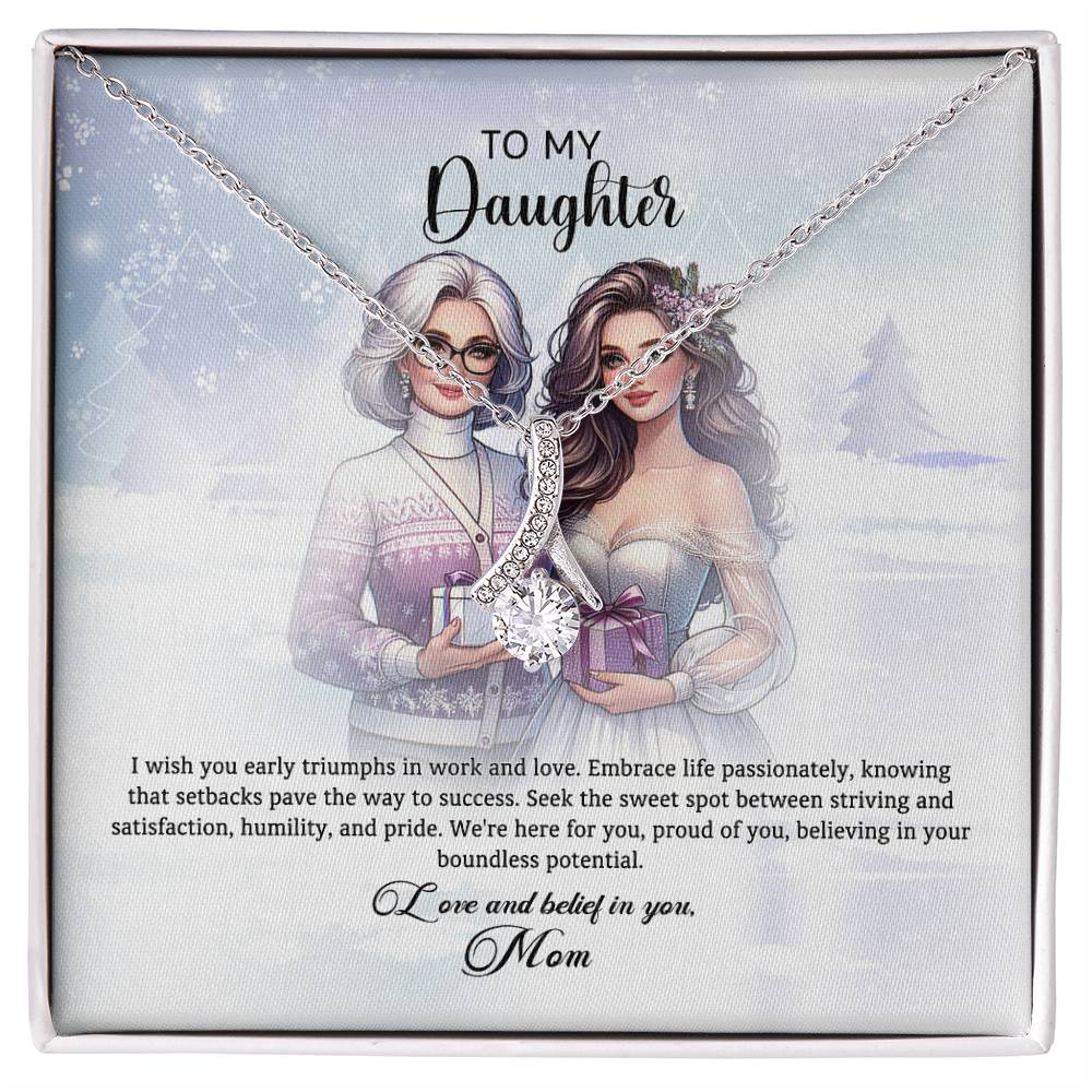 95311c Alluring Beauty Necklace, Gift to My Daughter with Beautiful Message Card