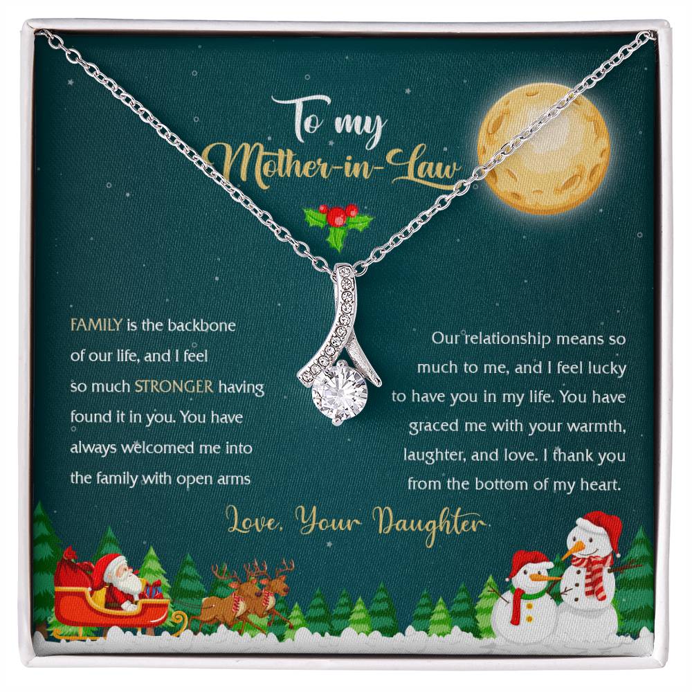 94314c Alluring Beauty Necklace, Gift to my Stepmom with Beautiful Message Card