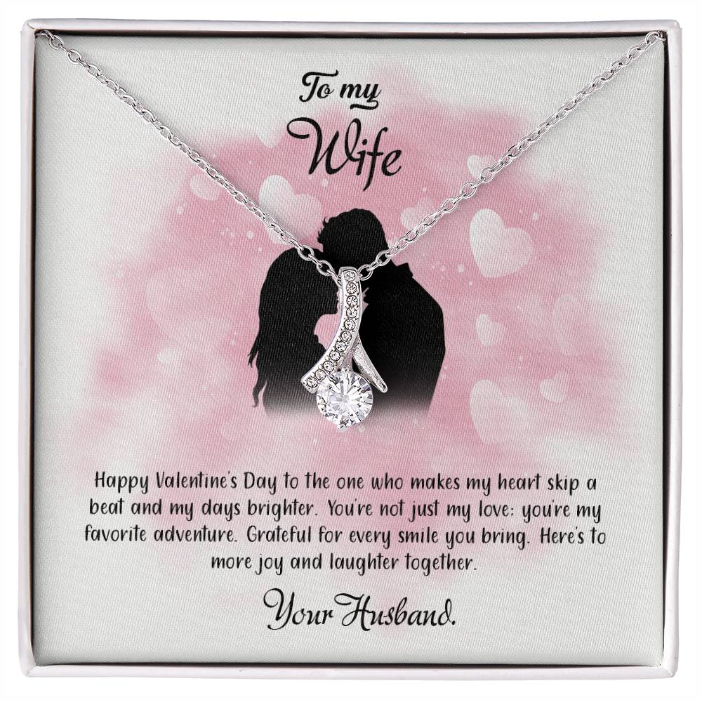 valentine-5a Alluring Beauty Necklace, Gift to my Wife with Beautiful Message Card