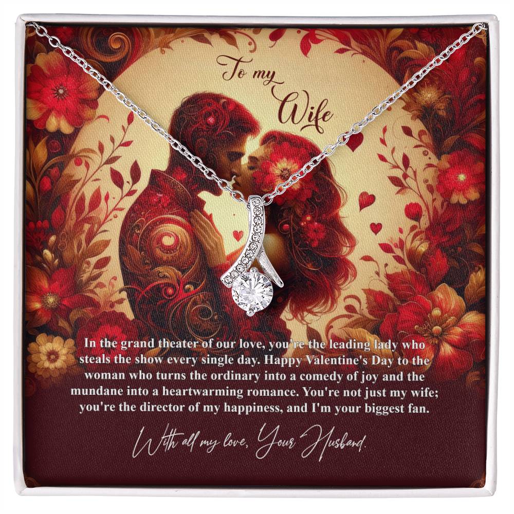 Valentine-st31a Alluring Beauty Necklace, Gift to my Wife with Beautiful Message Card