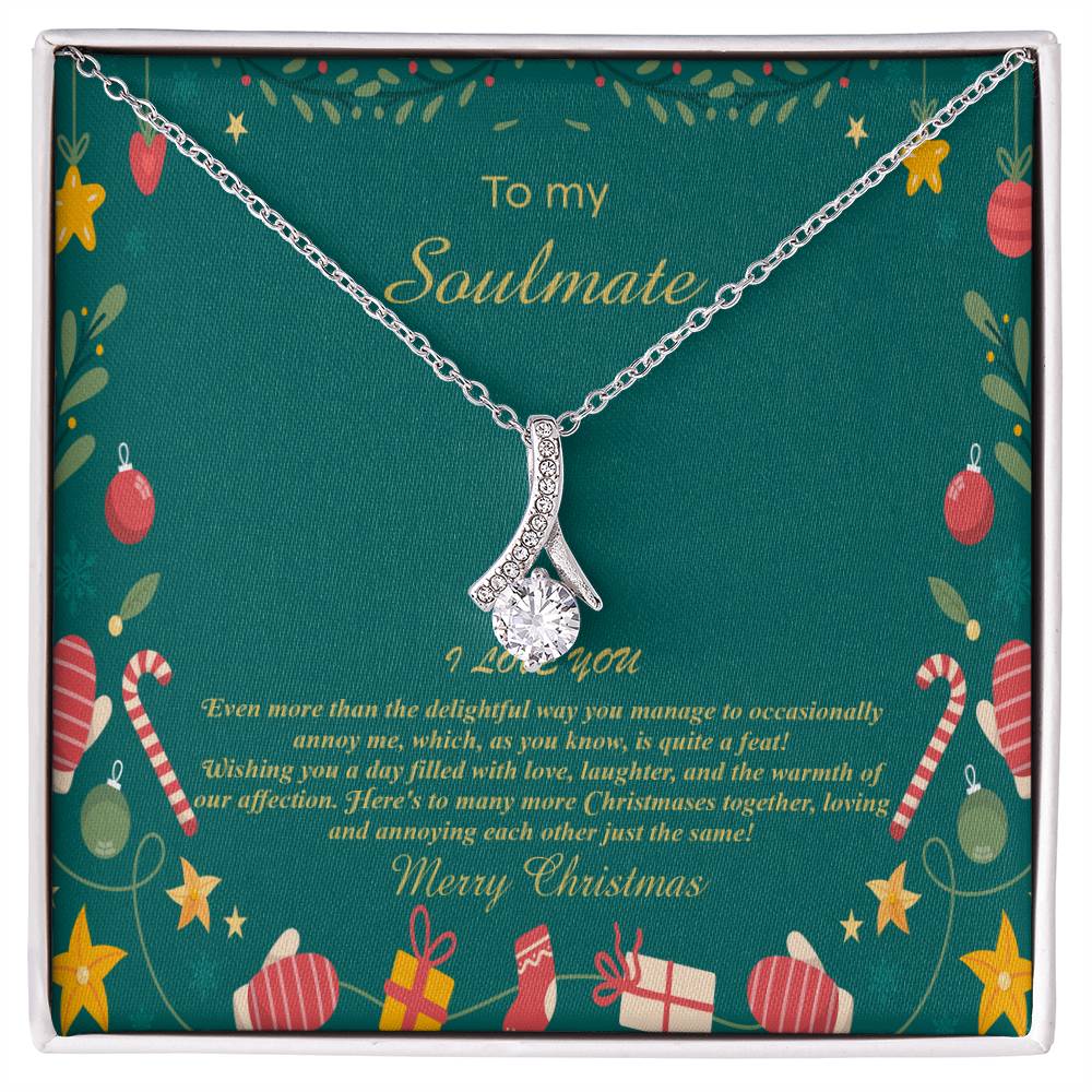 94098b Alluring Beauty Necklace, Gift to my Soulmate with Message Card