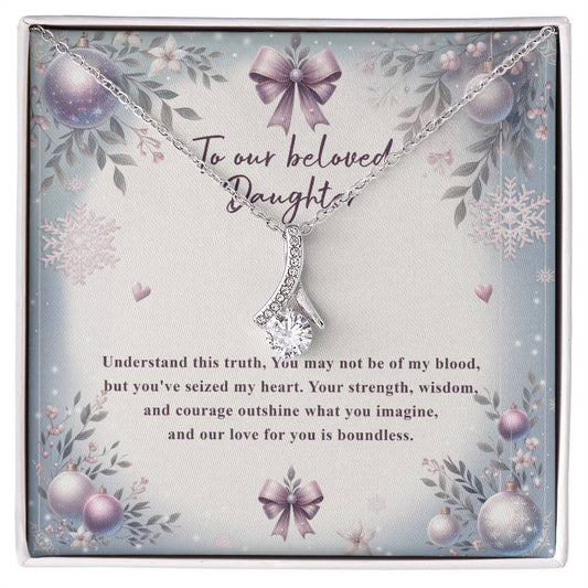 95784 a Alluring Beauty Necklace, Gift to My Daughter with Beautiful Message Card