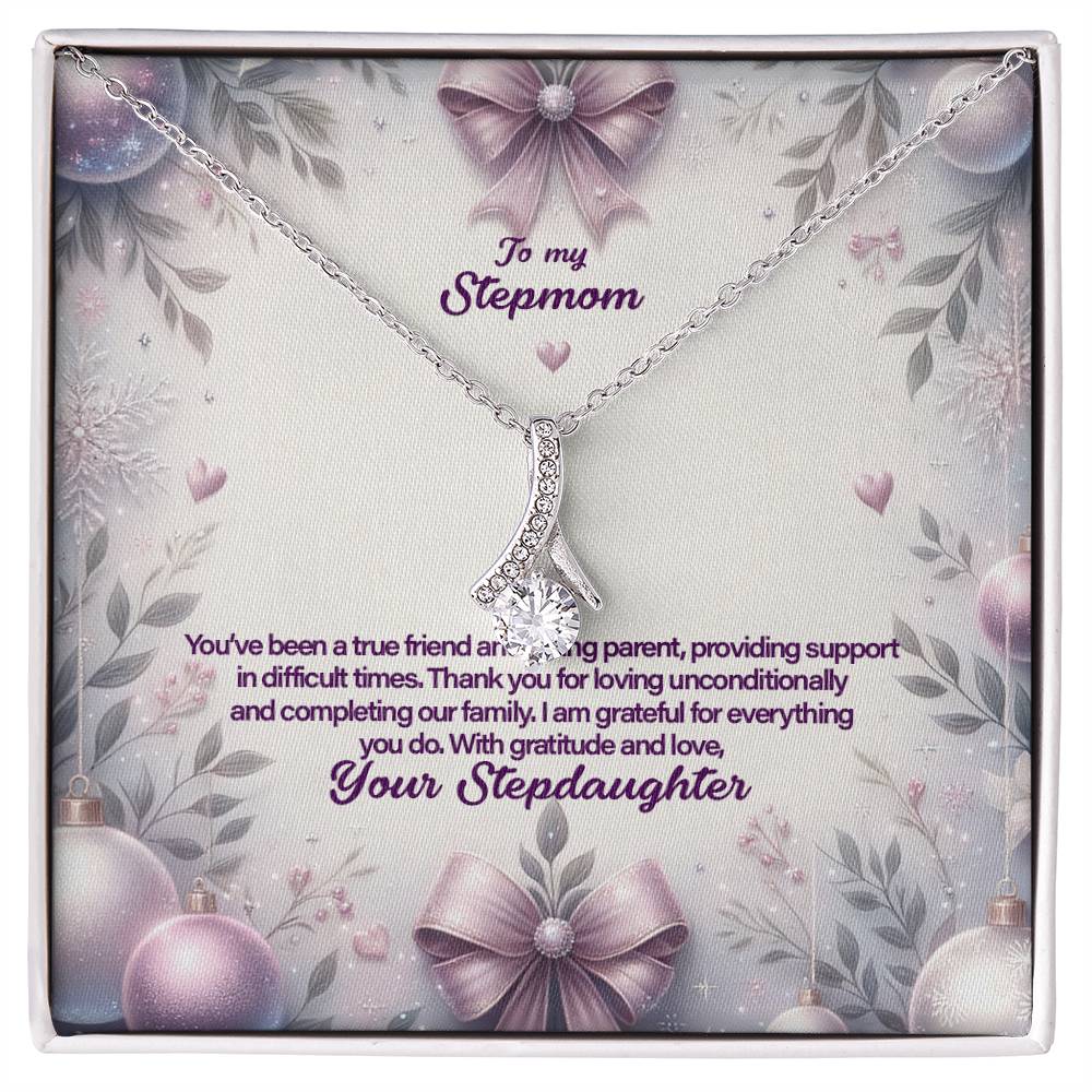 4053b Alluring Beauty Necklace, Gift to my Stepmom with Beautiful Message Card