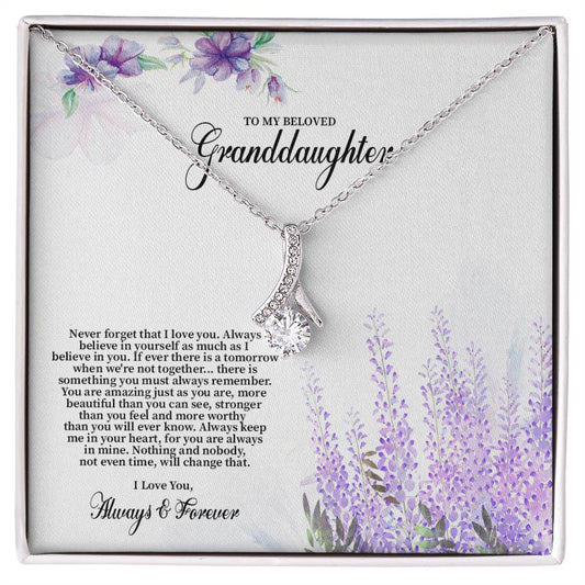 4030 (b) Alluring Beauty Necklace, Gift to my Granddaughter with Beautiful Message Card