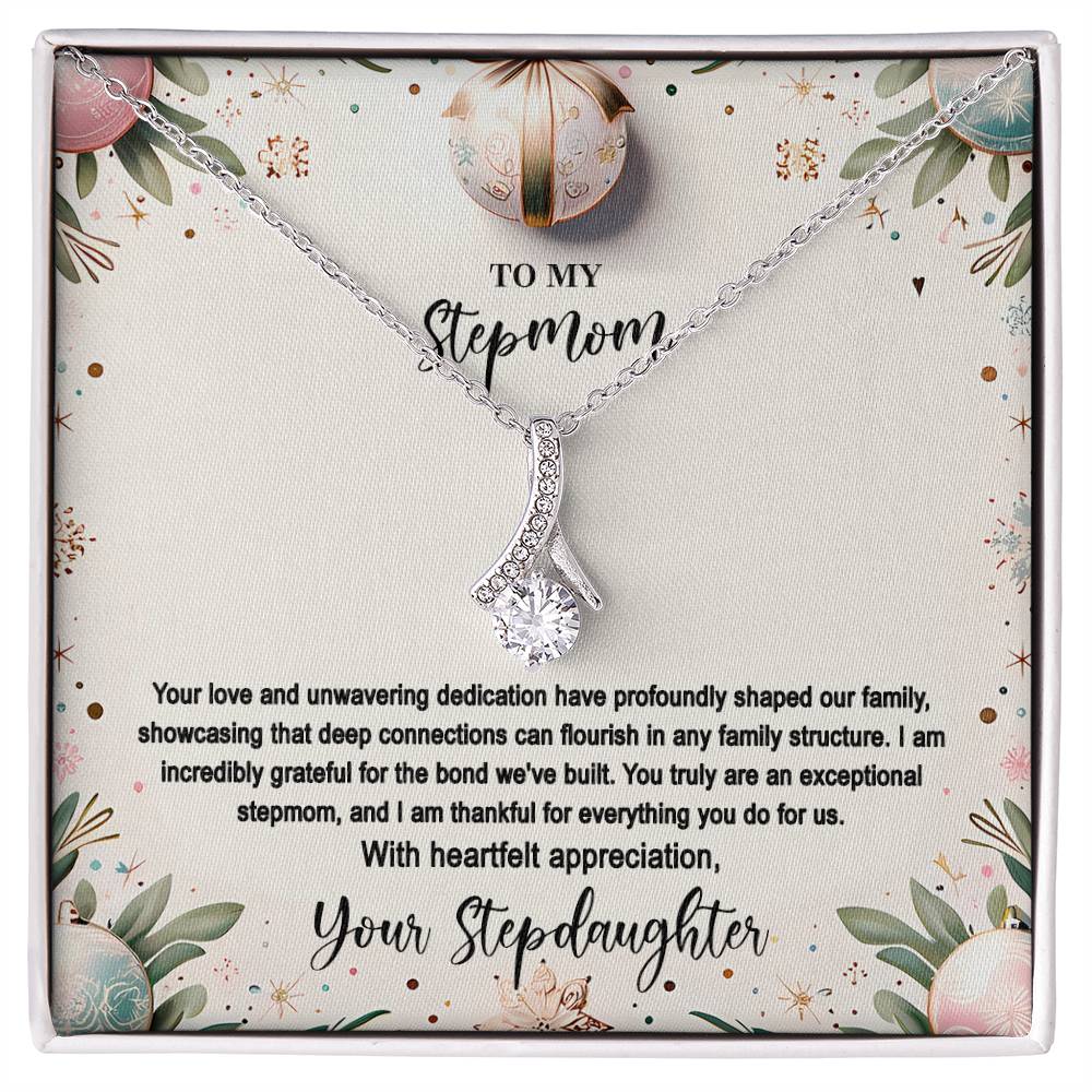 4048(a) Alluring Beauty Necklace, Gift to my Stepmom with Beautiful Message Card