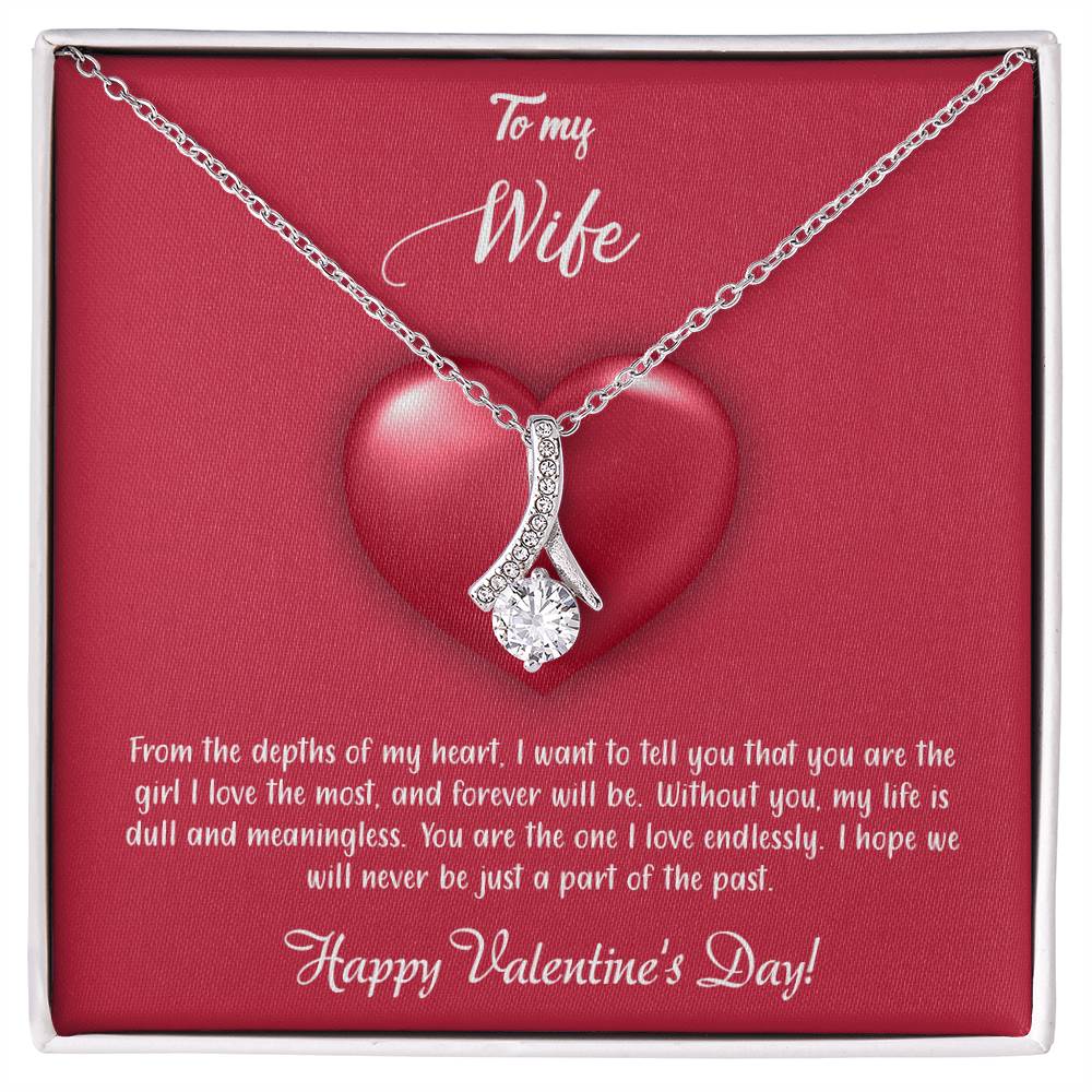 valentine-35a Alluring Beauty Necklace, Gift to my Wife with Beautiful Message Card