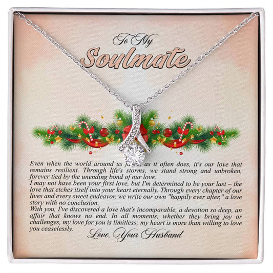 4009a Alluring Beauty Necklace, Gift to my Soulmate with Message Card