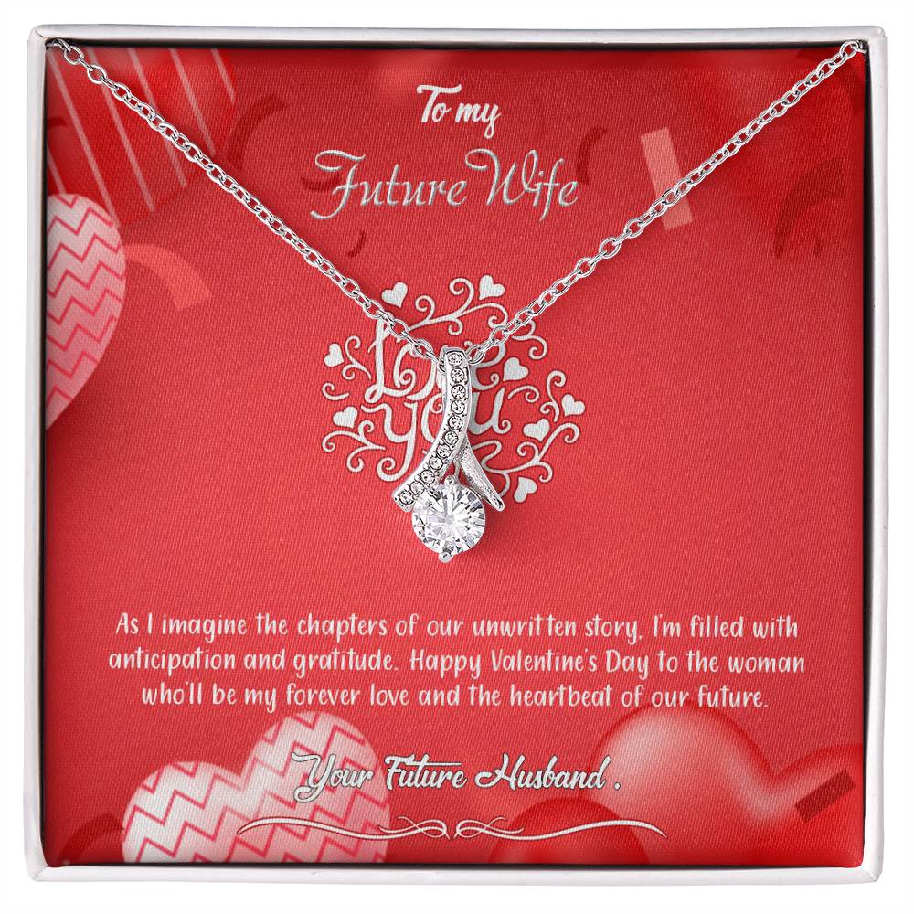 valentine-4d Alluring Beauty Necklace, Gift to my Future Wife with Beautiful Message Card