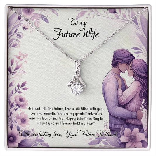 Valentine-st25d Alluring Beauty Necklace, Gift to my Future Wife with Beautiful Message Card