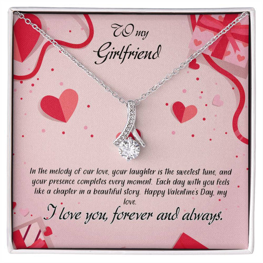 valentine-15c Alluring Beauty Necklace, Gift to my Girlfriend with Beautiful Message Card